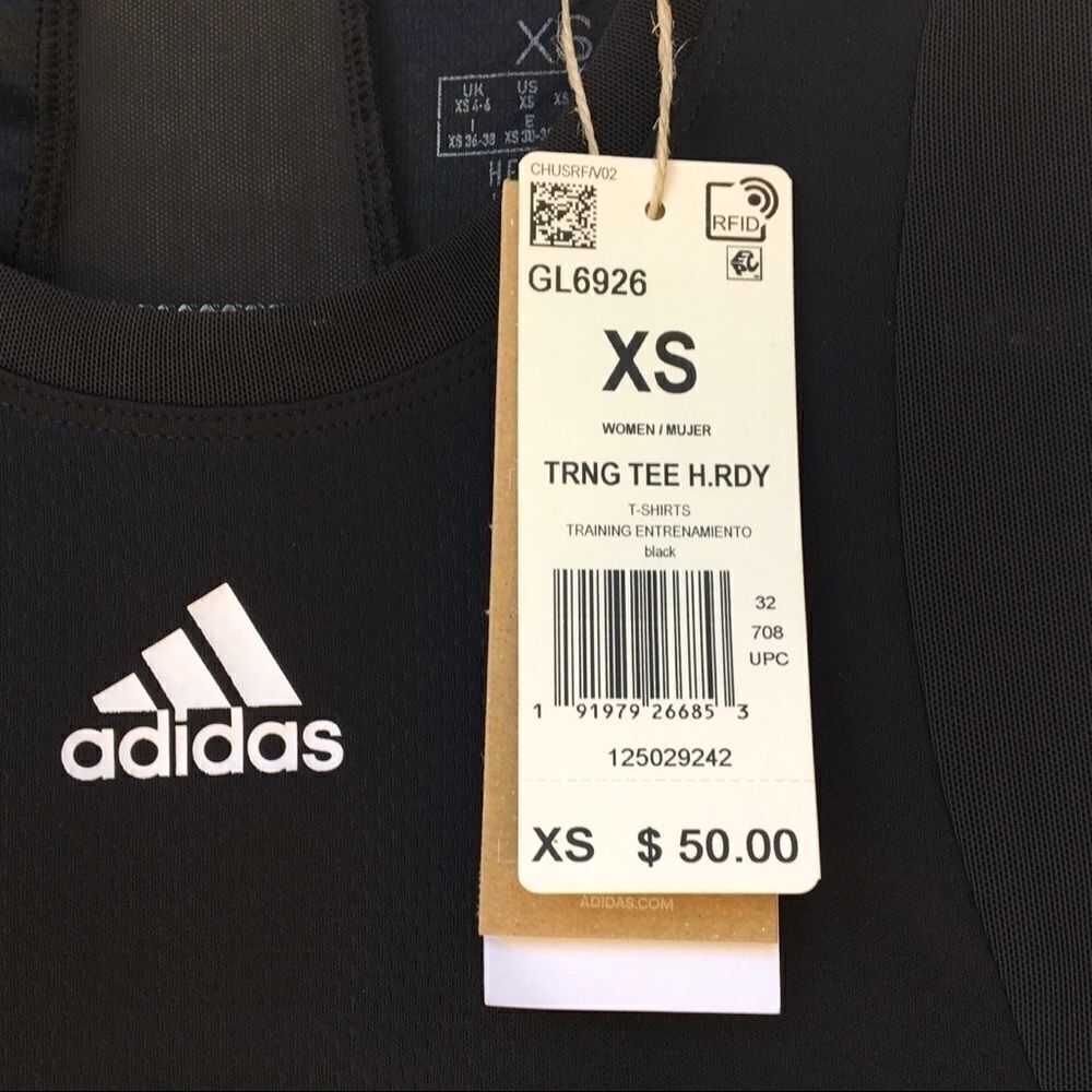Adidas Women’s Training Mesh Net Top XS - Picture 8 of 9